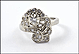 Diamond Cluster Ring in 14K White Gold THUMBNAIL