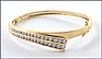 Round Brilliant Cut Channel Set Diamond Bracelet, VS1-2 in Yellow Gold THUMBNAIL