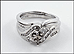 Channel Set Diamond Bridal Ring Mounting in 14K White Gold THUMBNAIL