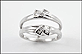 Baguette Diamond Solitaire Insert Ring in 14K White Gold THUMBNAIL