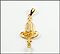 Diamond and Opal Lavaliere in 10K Yellow Gold THUMBNAIL