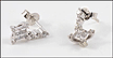 Diamond Drop Earrings in 14K White Gold THUMBNAIL