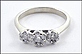 Diamond Cluster Ring in 14K White Gold THUMBNAIL