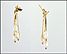 Freshwater Pearl Drop Earrings in 14K Yellow Gold THUMBNAIL