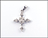 Diamond Cross Pendant in 14K White Gold THUMBNAIL