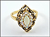 Reproduction Opal Ring in 14K Yellow Gold THUMBNAIL