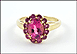 Rubellite Tourmaline Ring in 14K Yellow Gold THUMBNAIL