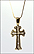 Diamond Cross Necklace in 14K Yellow Gold THUMBNAIL