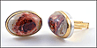 Mexican Opal Matrix Cufflinks in 14K Two-Tone Gold THUMBNAIL
