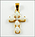 Opal Cross Pendant in 14K Yellow Gold THUMBNAIL