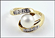 Pearl and Diamond Ring in 10K Yellow Gold THUMBNAIL