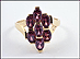 7 Stone Pink Tourmaline Ring in 14K Yellow Gold THUMBNAIL