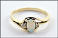 Opal and Diamond Ring in 14K Yellow Gold THUMBNAIL