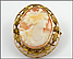 Cameo Brooch or Pendant in 10K Yellow Gold THUMBNAIL