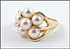 Pearl Cluster Ring in 14K Yellow Gold THUMBNAIL