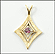 Pink Zircon Pendant in 14K Yellow Gold THUMBNAIL