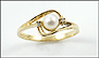 Pearl Ring in 10K Yellow Gold THUMBNAIL
