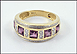Tourmaline Band in 14K Yellow Gold THUMBNAIL