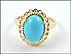 Turquoise Ring in 14K Yellow Gold THUMBNAIL