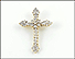 Diamond Cross Pendant in 10K Yellow Gold THUMBNAIL