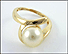 12mm Pearl Ring in 14K Yellow Gold THUMBNAIL