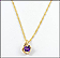 Amethyst Necklace in 14K Yellow Gold THUMBNAIL