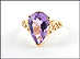 Amethyst Ring in 10K Yellow Gold THUMBNAIL