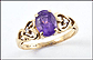 Amethyst Ring in 14K Yellow Gold THUMBNAIL