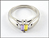 Amethyst and Topaz Ring in 14K White Gold THUMBNAIL