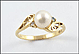 Pearl Ring in 14K Yellow Gold THUMBNAIL