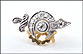 Shriner's Diamond Lapel or Tie Pin in 14K Yellow Gold THUMBNAIL