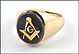 Masonic Blue Lodge Ring in Yellow Gold THUMBNAIL