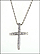 Diamond Cross Necklace in 18K White Gold THUMBNAIL