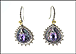 Bixby Amethyst and Mother of Pearl Earrings in Sterling Silver and 18K Yellow Gold THUMBNAIL