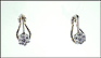 Diamond Cluster Earrings in 14K White Gold THUMBNAIL