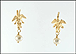 Cherub with Dangle Pearl Earrings in 14K Yellow Gold THUMBNAIL