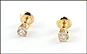 Diamond Screwback Earrings in 14K Yellow Gold THUMBNAIL