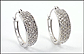 Diamond Hoop Earrings in 10K White Gold THUMBNAIL