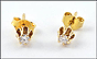 Buttercup Mount Diamond Stud Earrings in Yellow Gold THUMBNAIL