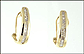 Diamond Hoop Earrings in 10K Yellow Gold THUMBNAIL
