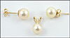 Pearl Earrings and Pendant Set in 14K Yellow Gold THUMBNAIL
