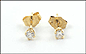 Diamond Stud Earrings in Yellow Gold THUMBNAIL