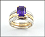 Amethyst Ring in 14K Two-Tone Gold THUMBNAIL