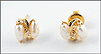 Biwa Pearl Earrings in Yellow Gold THUMBNAIL
