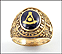 Masonic Past Master Ring in Yellow Gold THUMBNAIL