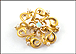 Pin with Pearl and Opal in 10K Yellow Gold THUMBNAIL