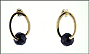 Onyx Earrings in 14K Yellow Gold THUMBNAIL