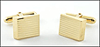 Square Cufflinks in 14K Yellow Gold THUMBNAIL