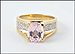Kunzite Ring in 14K Yellow Gold THUMBNAIL