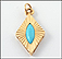 Turquoise Pendant in 18K Yellow Gold THUMBNAIL